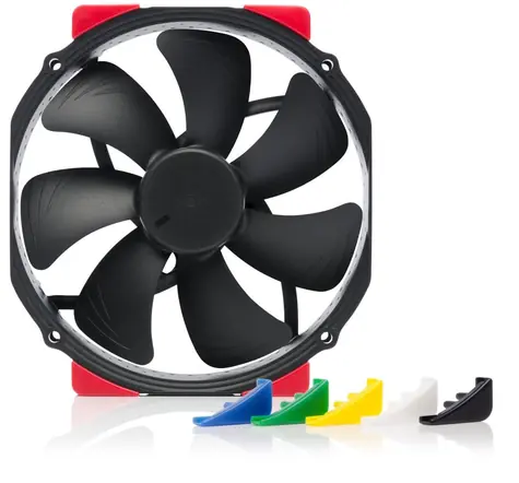 Noctua NF-A15 HS-PWM chromax.black.swap / 140mm / SSO2 Bearing / 24.6 dB @ 1500 RPM / 140.2 m3h / 4-pin PWM