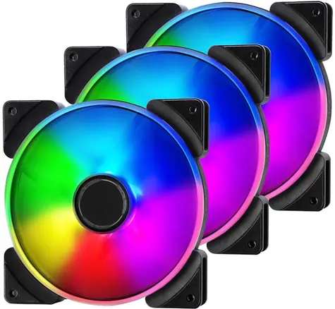 Fractal Design 140mm Prisma AL-14 ARGB 3-pack černá / Univerzální ventilátor / 19.4 dB @ 1000 RPM