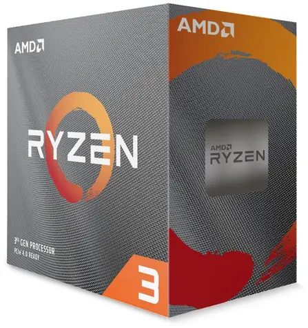 AMD RYZEN 3 3100 @ 3.6GHz / Turbo 3.9GHz / 4C8T / 256kB L1 2MB L2 16MB L3 / AM4 / Zen2 - Matisse / 65W