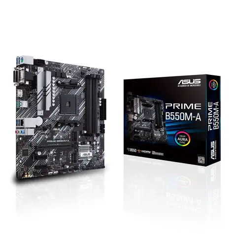 ASUS PRIME B550M-A / AMD B550 / DDR4 / SATA III RAID / USB / GLAN / M.2 / sc.AM4 / m-ATX