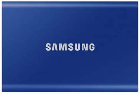 SAMSUNG T7 Externí SSD disk 1TB modrá / Externí SSD / R: 1050 MBs & W: 1000MBs / USB-C / 3y