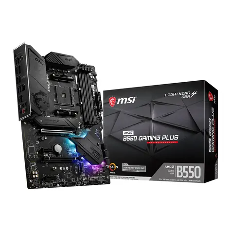 MSI MPG B550 GAMING PLUS / AMD B550 / DDR4 / SATA III RAID / USB / GLAN / M.2 / sc.AM4 / ATX
