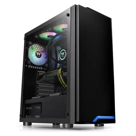 THERMALTAKE H100 TG černá / midi tower / USB / bez zdroje / ATX / průhledná bočnice 