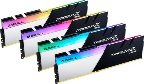G.Skill Trident Z Neo Series 64GB (4x16GB) 3200MHz černá / DDR4 / 16-18-18-38 / 1.35V / XMP 2.0 / LED podsvícení
