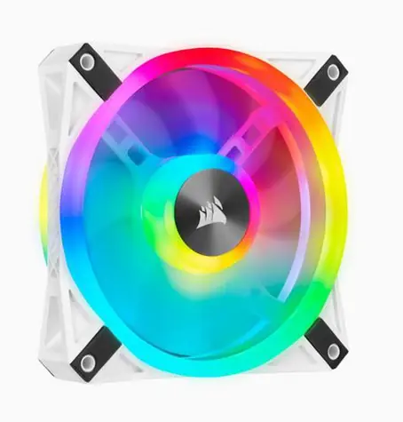 Corsair iCUE QL120 RGB PWM 120mm bílá / PWM ventilátor / 120mm / 1500RPM / 26 dBA / Adresovatelné RGB LED 