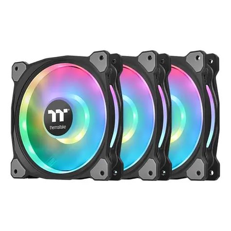 THERMALTAKE Riing Duo 14 LED RGB TT Premium Edition (3ks) / ventilátor / 140 x 140 x 25 mm / 1400 RPM / 26.2 dB