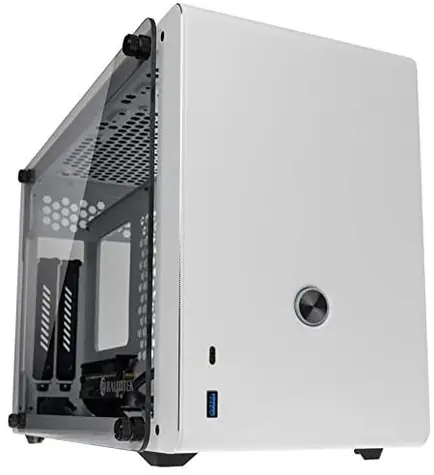 Raijintek Ophion bílá / Mini-ITX / 1xUSB 3.0 + 1xUSB-C / bez zdroje / průhledná bočnice
