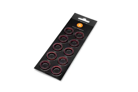 EKWB EK-Torque STC-10/13mm Color Rings Pack - Red 10 ks / G1|4