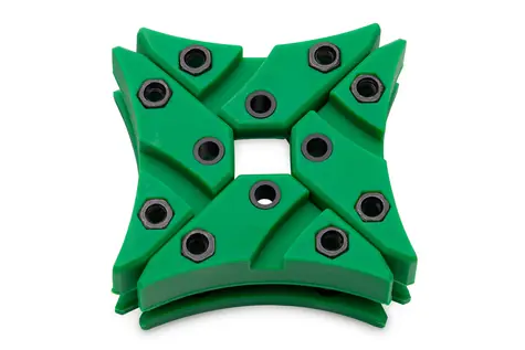 EKWB EK-Vardar X3M Damper Pack - Green 4 ks / anti-vibračni držák ventilátoru / pro EK-Vardar X3M
