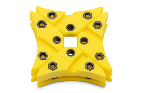 EKWB EK-Vardar X3M Damper Pack - Yellow 4 ks / anti-vibračni držák ventilátoru / pro EK-Vardar X3M
