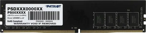 Patriot Signature 32GGB (1x32GB) 3200MHz / DIMM / DDR4 / CL22 / Unbuffered / Non-ECC / 1.2V