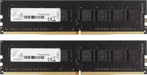 G.SKill Value 16GB (2x8GB) 2400MHz / DDR4 / 17-17-17-39 / Unbuffered / Non-ECC / 1.2V