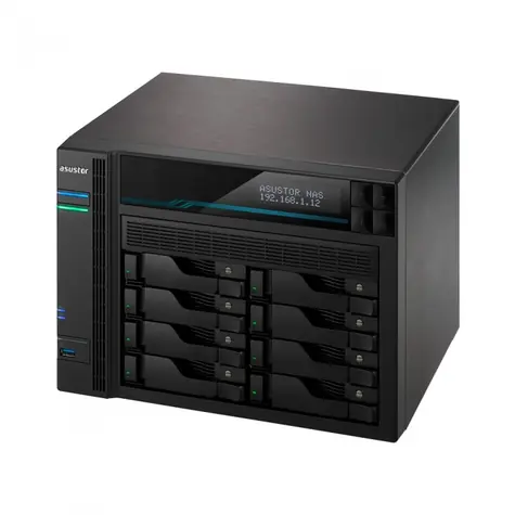 Asustor Lockerstor 10-AS6510T / 10x HDD / Atom C3538 2.1GHz / 8GB RAM / 2x USB 3.2 Gen. 1 / 2x 2.5GLAN & 2x 10GLAN