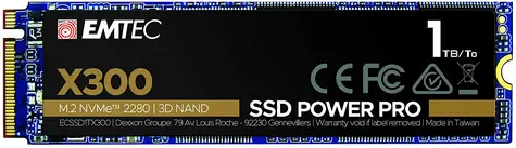 EMTEC Power Pro X300 1TB / M.2 / NVMe / 3D TLC / R:2500MBps / W:2000MBps / MTBF 2mh / 5y