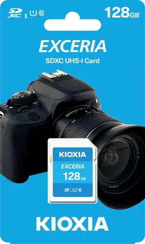 KIOXIA EXCERIA SDXC 128GB / Class 10 / UHS-I U1 / čtení: 100MBs