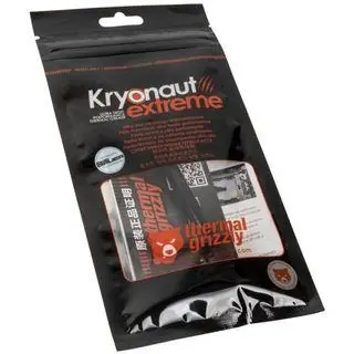 Thermal Grizzly Kryonaut Extreme 2g / hustota 3.76g na cm3 / termální vodivost 14.2W-mK