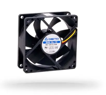 CHIEFTEC AF-0825S / 80 x 80 x 25mm / 2000 RPM / 26.5 dB / 3 PIN & MOLEX