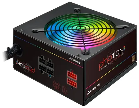 CHIEFTEC CTG-650C-RGB Photon 650W / ATX / 650W / 85% účinnost / Aktivní PFC / 120 mm RGB / semi-modulární