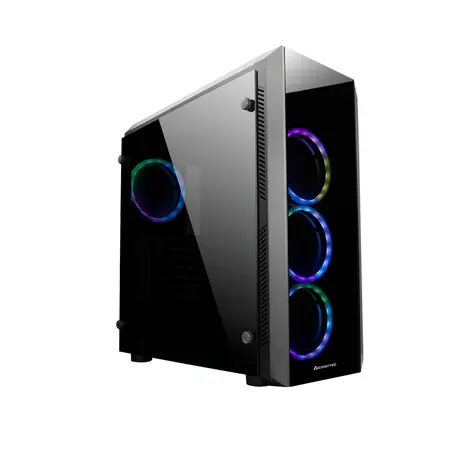 CHIEFTEC SCORPION II GL-02B-OP černá / ATX / 2x USB 3.0 + 1x USB 2.0 / 4x 120mm RGB / bez zdroje / průhledná bočnice