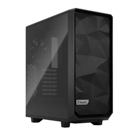 Fractal Design Meshify 2 Compact Black TG Light Tin černá / skříň / bez zdroje / 1x USB 3.1 / 2x USB 3.0 / p. bočnice