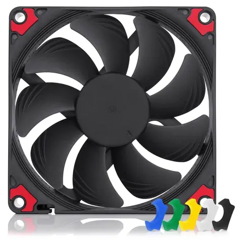 Noctua NF-A9x14 HS-PWM černá / 92 mm / SSO2 Bearing / 23.6 dB @ 2500 RPM / 57.5 m3h / 4-pin