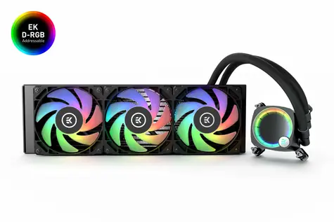 EKWB EK-Nucleus AIO CR360 Lux D-RGB vodní chlazení / 550-2200 RPM / 36.4 dB(A) / 400x124x27mm