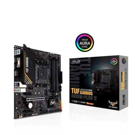 ASUS TUF GAMING A520M-PLUS II / AMD A520 / DDR4 / SATA III RAID / USB / GLAN / M.2 / sc.AM4 / mATX