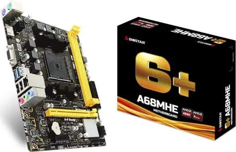 Biostar A68MHE / A68 / FM2+ / 2x DDR3 / PCIEx16 / PCIEx1 / mATX