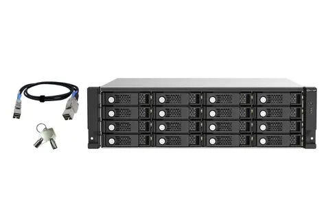 QNAP TL-R1620Sep-RP - úložná jednotka JBOD SAS (16x SAS&SATA / 4 x SFF-8644) / rack