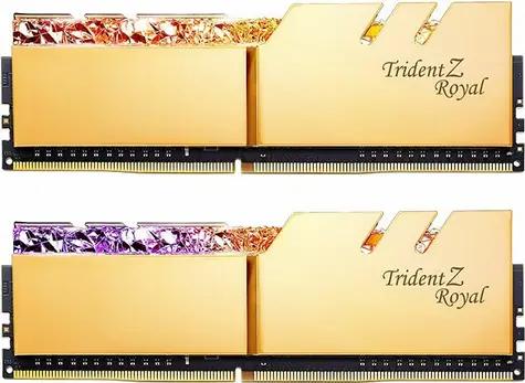G.Skill Trident Z Royal Gold 32GB (2x16GB) 3600 MHz / DDR4 / CL16-19-19-39 / 1.35V / XMP 2.0 / LED podsvícení