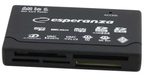 Esperanza EA119 čtečka paměťových karet All-in-One / USB 2.0