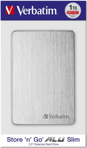 Verbatim Store 'n' Go ALU Slim 1TB stříbrná / Externí HDD / 2.5