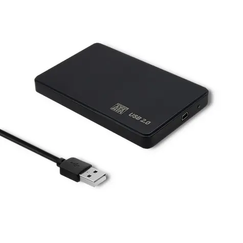 Qoltec 51862 pouzdro pro externí disk černá / HDD | SSD 2.5