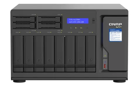 QNAP TVS-h1288X-W1250-16G / 12x HDD /  Xeon W-1250 3.3 GHz / 16 GB DDR4 / 2.5 & 3.5