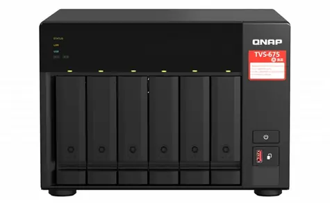 QNAP TVS-675-8G / 6x HDD / KX-U6580 2.5 GHz / 8 GB DDR4 / 3.5