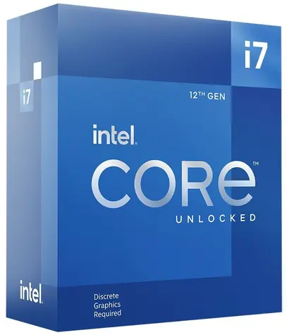 Intel Core i7-12700KF @ 3.6GHz / TB 5.0GHz / 12C20T / L2 12MB / Bez VGA / 1700 / Alder Lake / 190W