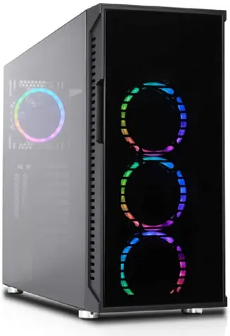 Nanoxia Deep Silence A-RGB / ATX / 2x USB 2.0 + 3x USB 3.0 + 1x USB-C / RGB osvětlení