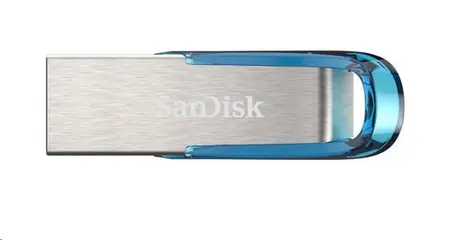 SanDisk Ultra Flair 128 GB modrá / Flash Disk / USB 3.0 / čtení: 150 MBs