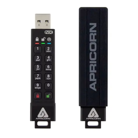 Apricorn Aegis Secure Key 3NX 64GB / Flash Disk / šifrování 256-it AES / USB 3.0 / IP67 / FIPS 140-2 Level 3 