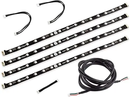 Aqua Computer RGBpx LED-Strip pro monitory / délka 4x32cm / šířka 10mm / 60x adres LED / pro D5 NEXT nebo Quadro, Octo