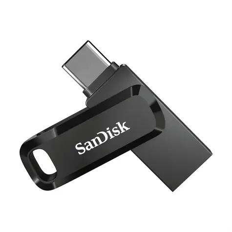 SanDisk Ultra Dual GO 128GB černá / Flash Disk / USB-A + USB-C / čtení až 150 MB/s
