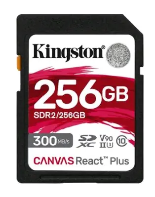 Kingston Canvas React Plus SDXC 256GB / UHS-II V90 / U3 / Class 10