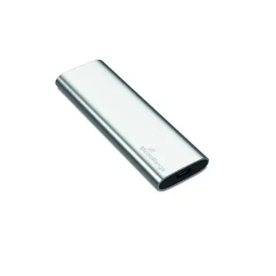 MediaRange MR1102 480GB stříbrná / Externí SSD / M.2 SATA III / TLC / USB-C / R:450MBs / W:420MBs