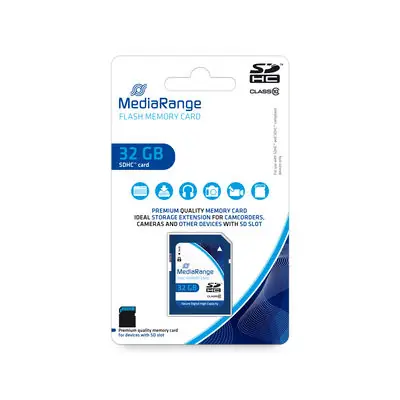 MediaRange SDHC 32GB / Class 10 / R: 45MBs / W: 15 MBs 