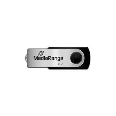 MediaRange MR912 64GB stříbrná / Flash Disk / USB-A 2.0 / čtení: 17MBs / zápis: 8MBs