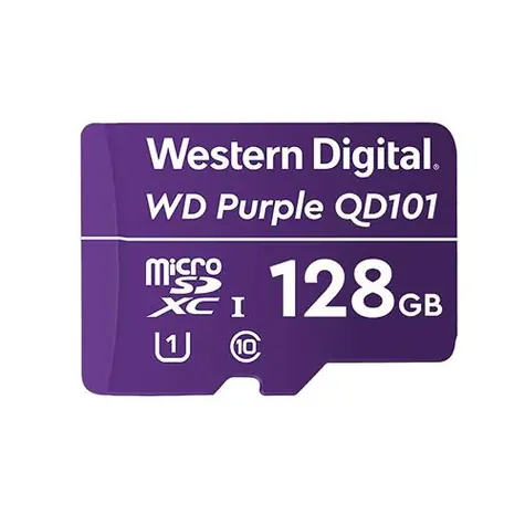 WD Purple MicroSDXC 128GB / Class 10 / UHS-I U1 / R: 100 MBs / W: 60 MBs /
