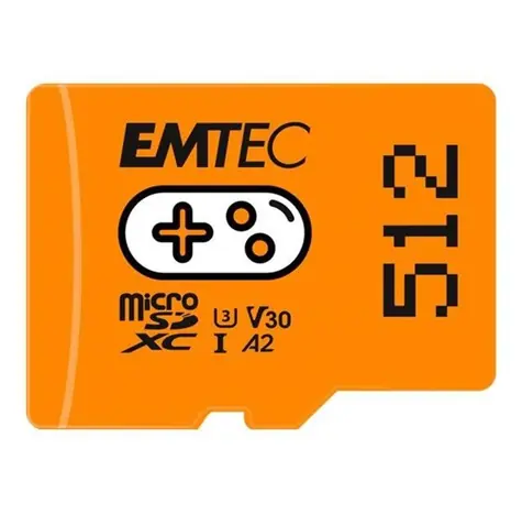 EMTEC GAMING microSDXC 512GB / Class 10 / UHS-I / U3 / A2 / V30 / čtení 100MBs / zápis 50MBs 