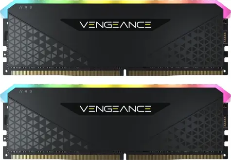 Corsair Vengeance RGB RS Black 32GB (2x16GB) 3200MHz / DDR4 / PC4-25600 / CL16-20-20-38 / 1.35V / XMP2.0 