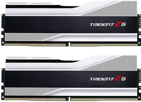 G.Skill Trident Z5 Silver 32GB (2x16GB) 6400MHz / DDR5 / CL32-39-39-102 / 1.4V / XMP 3.0 / on-die ECC 