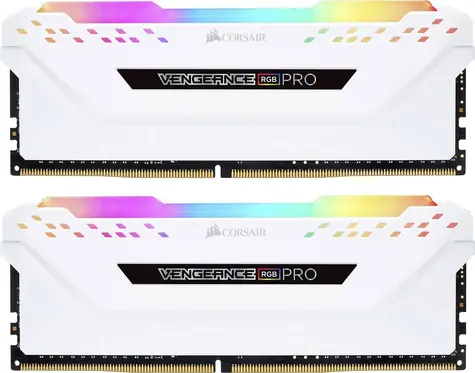 Corsair Vengeance RGB Pro 32GB (2x16GB) 3200MHz bílá /  DDR4 / PC4-25600 / CL16-20-20-38 / 1.35V / XMP2.0